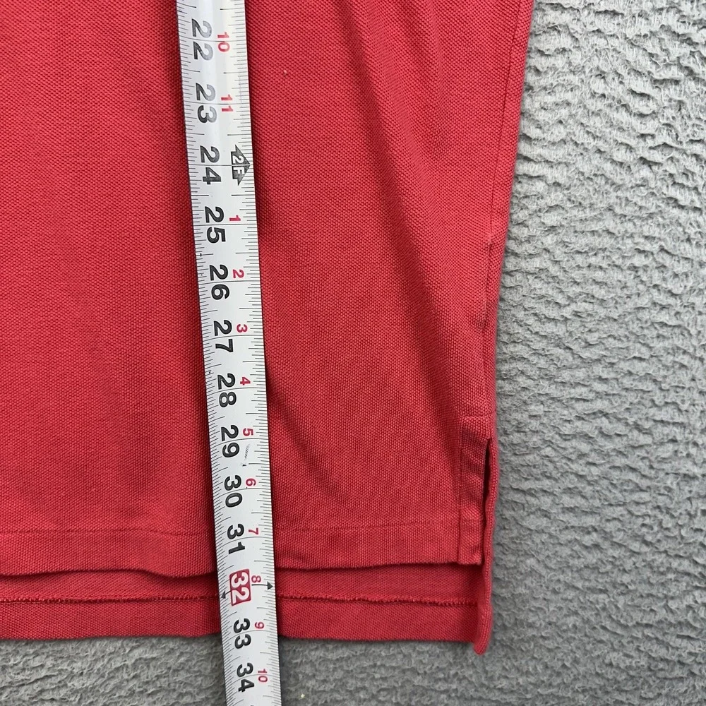 Polo Ralph Lauren Polo Shirt Mens XL Red‎ Blue Striped Cotton Classic Preppy